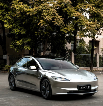 Anole Glossy Metallic Liquid Silver Vinyl Car Wrap