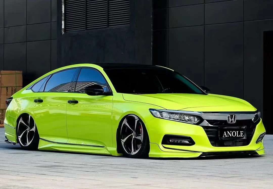 Anole High Glossy Chartreuse Yellow Track Yellow Vinyl Car Wrap