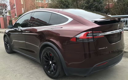 Anole Glossy PET Metallic Dark Red Car Vinyl Wrap