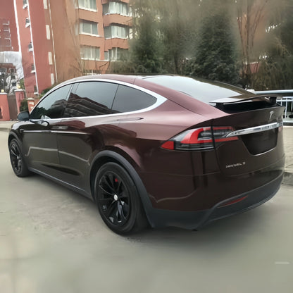 Anole Glossy PET Metallic Dark Red Car Vinyl Wrap