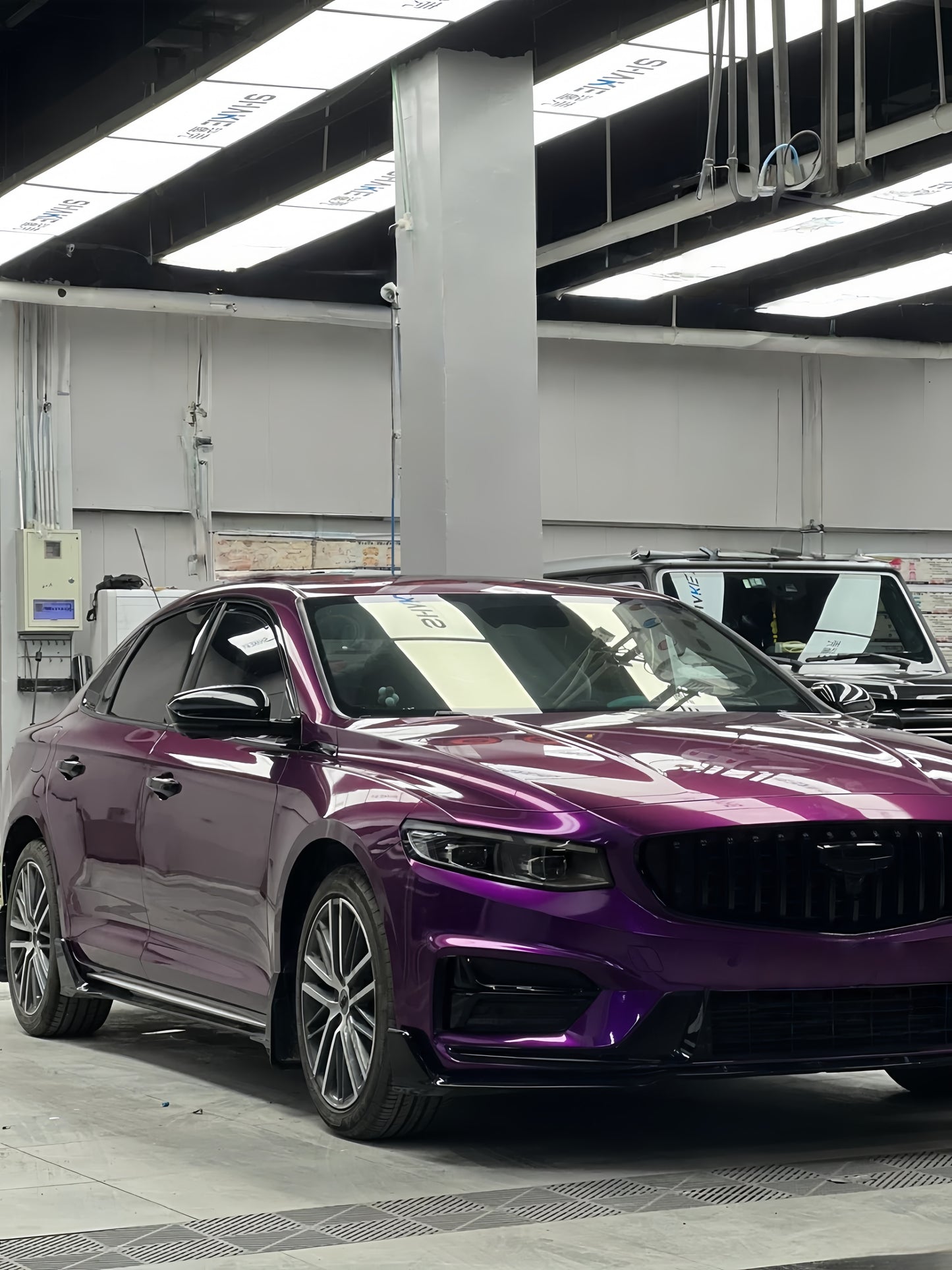 Anole Glossy Metallic Grape Purple Car Vinyl Wrap
