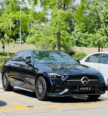 Anole Glossy Metallic Glitter Black Blue Car Vinyl Wrap