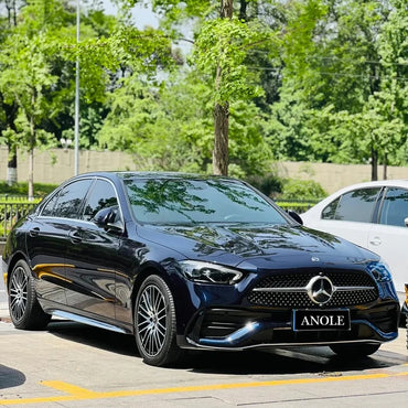 Anole Glossy Metallic Glitter Black Blue Car Vinyl Wrap