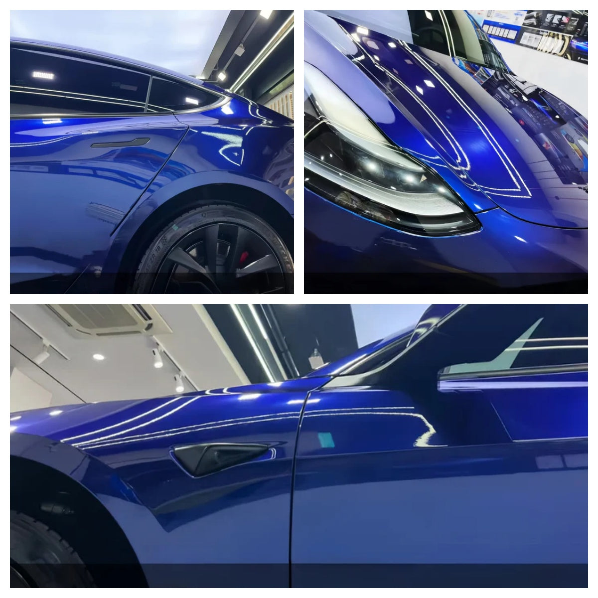 Anole Glossy Metallic Tanzanite Blue Vinyl Car Wrap
