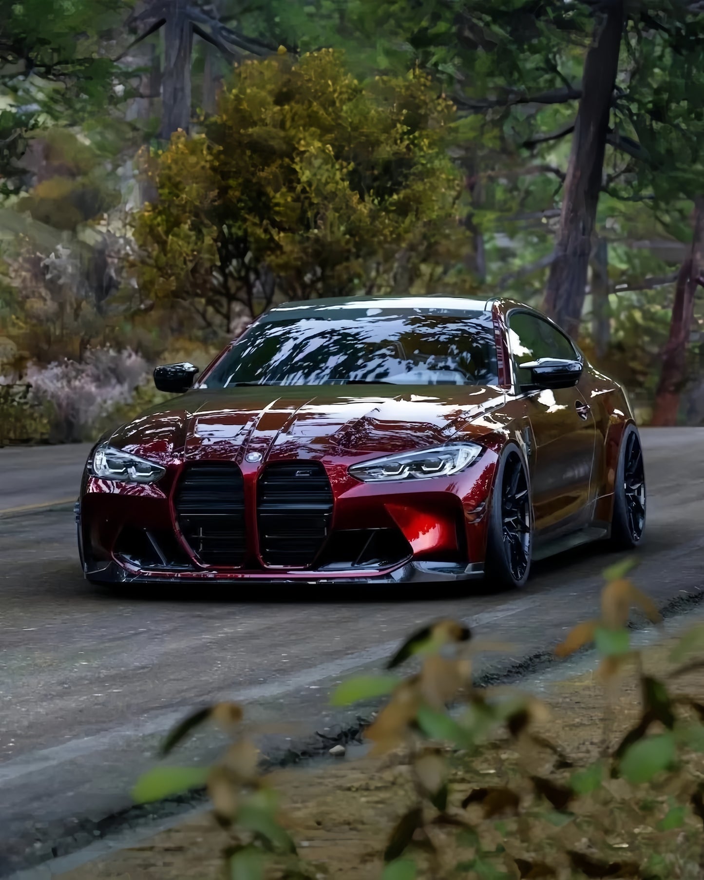 Anole Glossy Metallic Rufous Red Car Vinyl Wrap