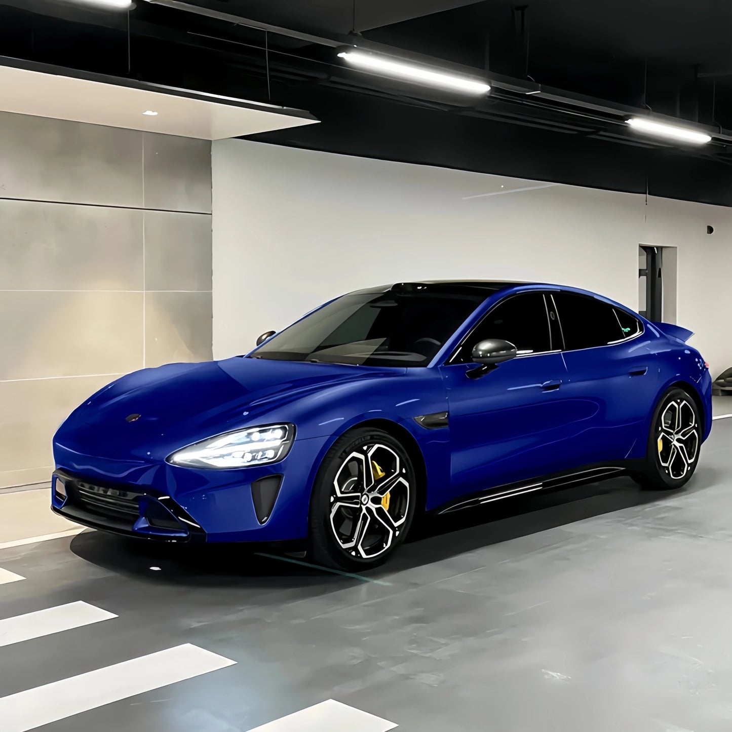 Anole Glossy Metallic Navara Blue Audi Car Vinyl Wrap