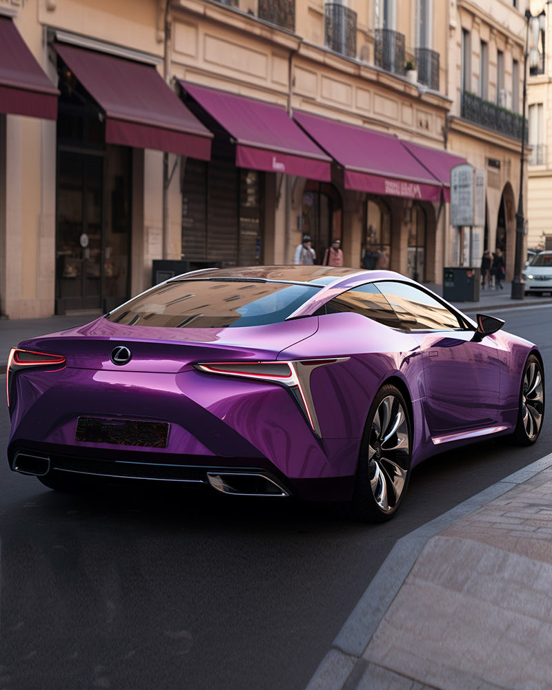 Anole Glossy Metallic Grape Purple Car Vinyl Wrap