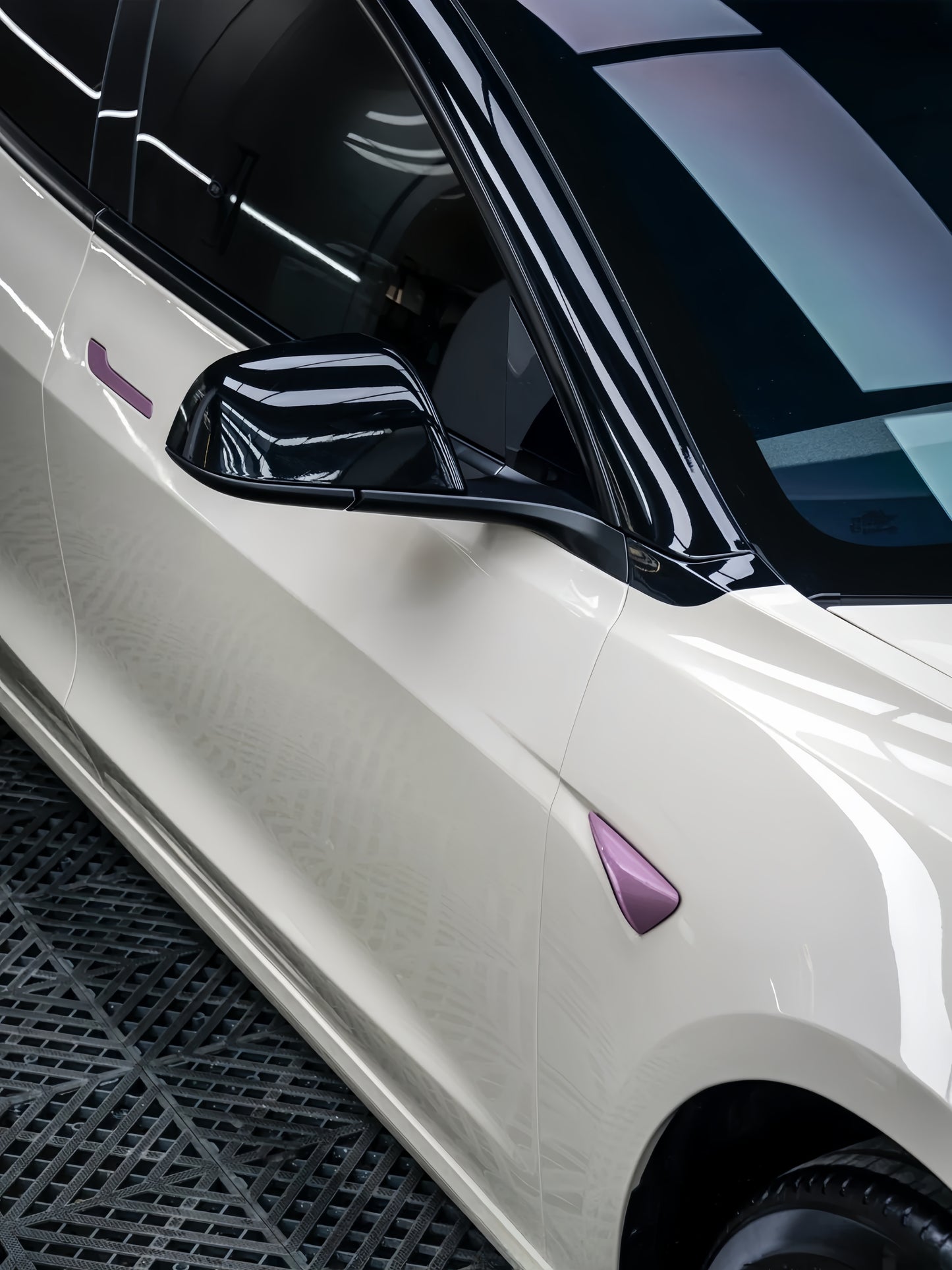 Anole High Glossy Simply White Avorio Cream Vinyl Car Wrap