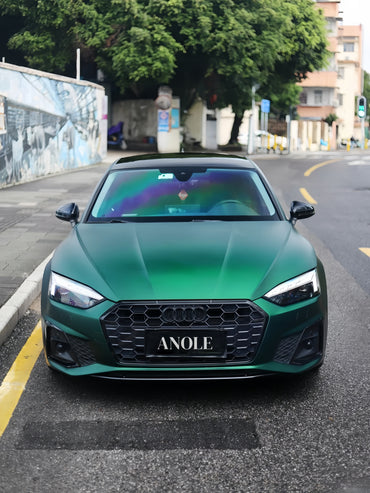 Anole Satin Chrome Silk Green Vinyl Car Wrap