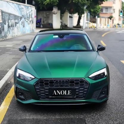 Anole Satin Chrome Silk Green Vinyl Car Wrap