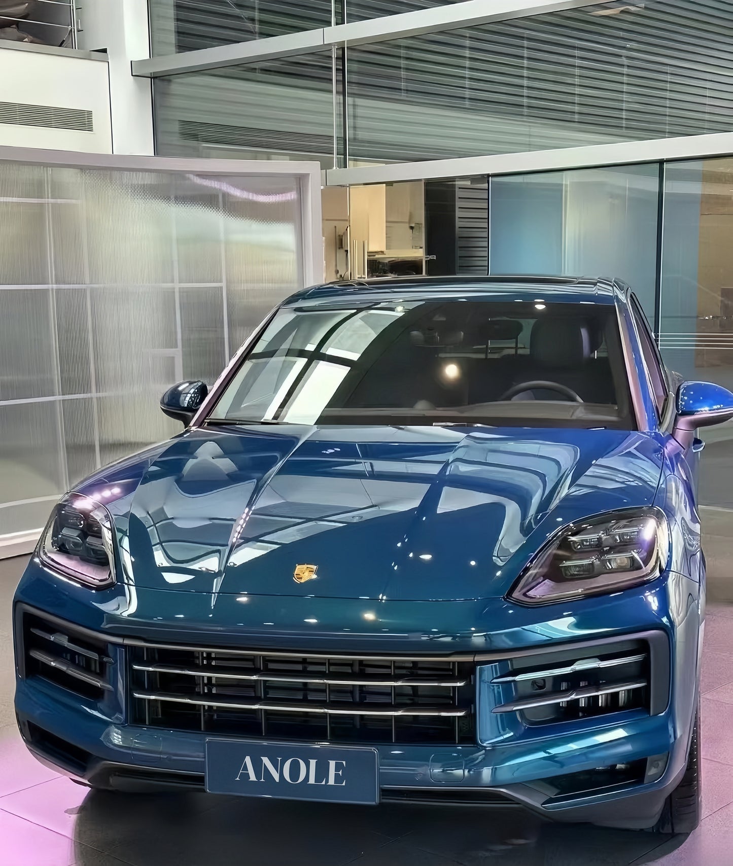 Anole Glossy Metallic Indigo Blue Montego Blue Vinyl Car Wrap