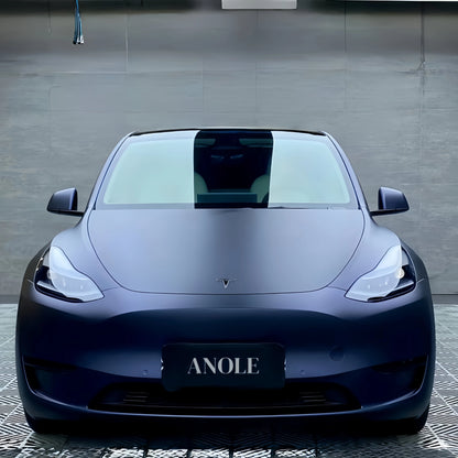 Anole Satin Chrome Saint Patrick Blue Vinyl Car Wrap