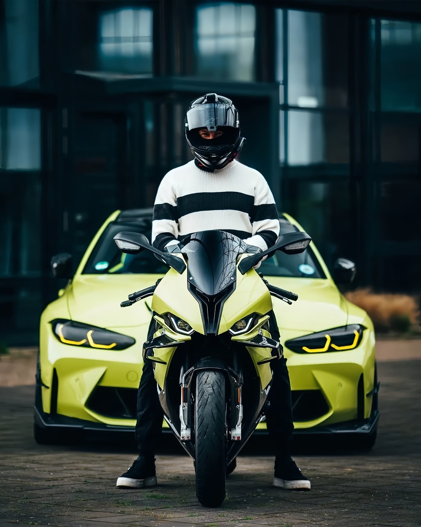 Anole High Glossy Chartreuse Yellow Track Yellow Vinyl Car Wrap