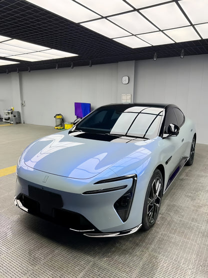 Anole Candy Metallic Dark Gray Blue Car Vinyl Wrap
