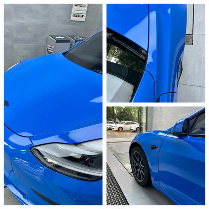 Anole High Gloss Piano Shark Blue Vinyl Car Wrap