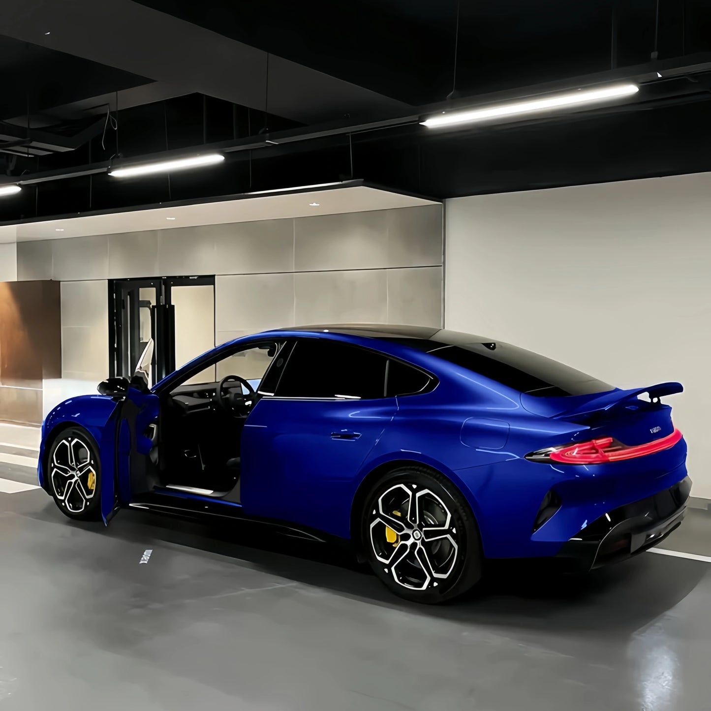 Anole Glossy Metallic Navara Blue Audi Car Vinyl Wrap