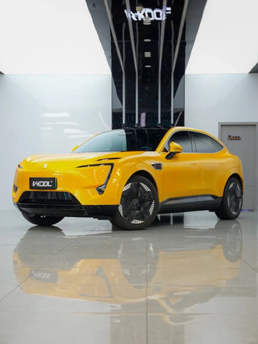 Anole Glossy Metallic Bright Yellow Bumblebee Car Vinyl Wrap