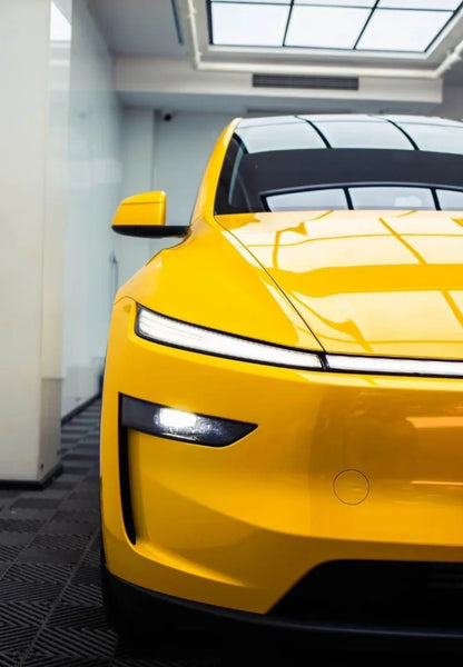 Anole Glossy Metallic Bright Yellow Bumblebee Car Vinyl Wrap