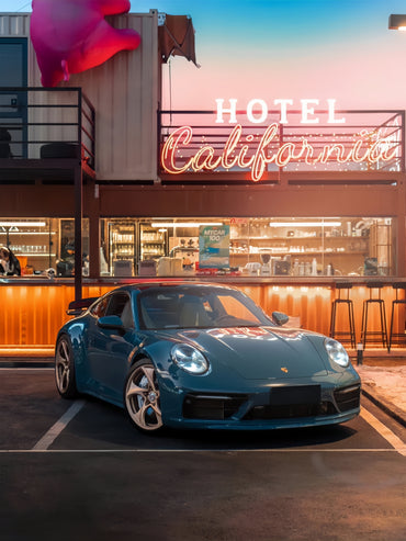 Anole High Gloss Crystal Porsche Deep Blue Vinyl Car Wrap for Porsche