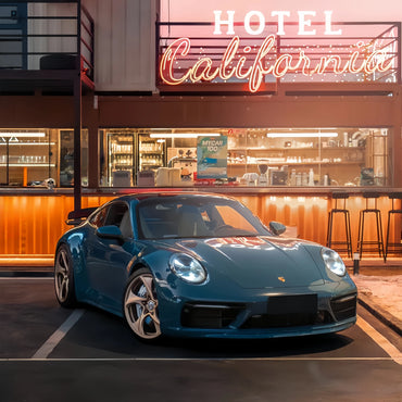 Anole High Gloss Crystal Porsche Deep Blue Vinyl Car Wrap