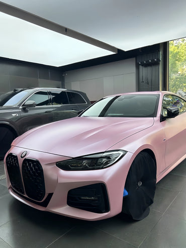 Anole Matte Metallic Pearl Baby Pink Vinyl Wrap Car