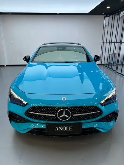 Anole High Glossy Miami Blue Car Vinyl Wrap