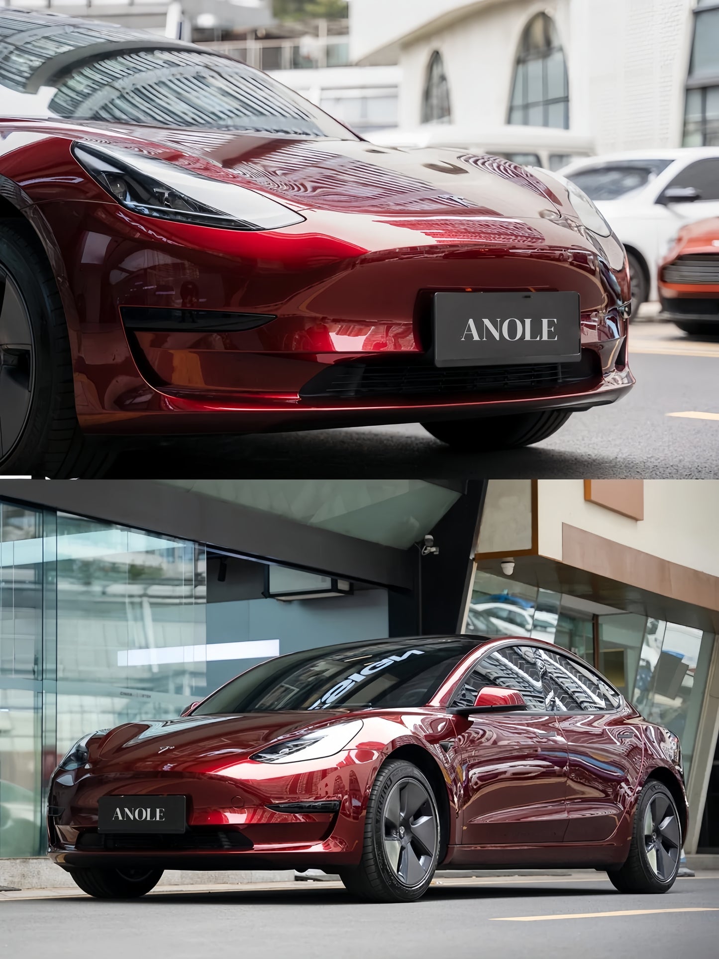 Anole Glossy Metallic Rufous Red Car Vinyl Wrap