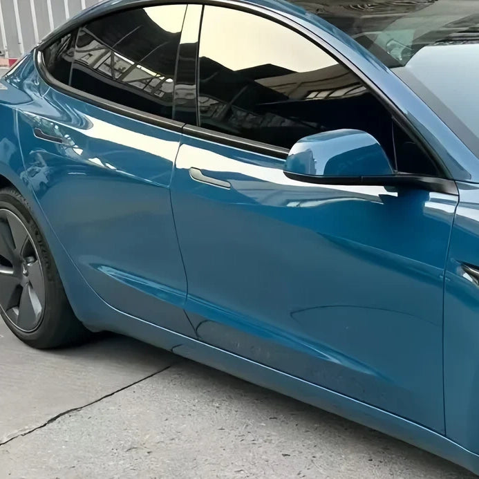 Anole High Gloss Crystal Porsche Deep Blue Vinyl Car Wrap