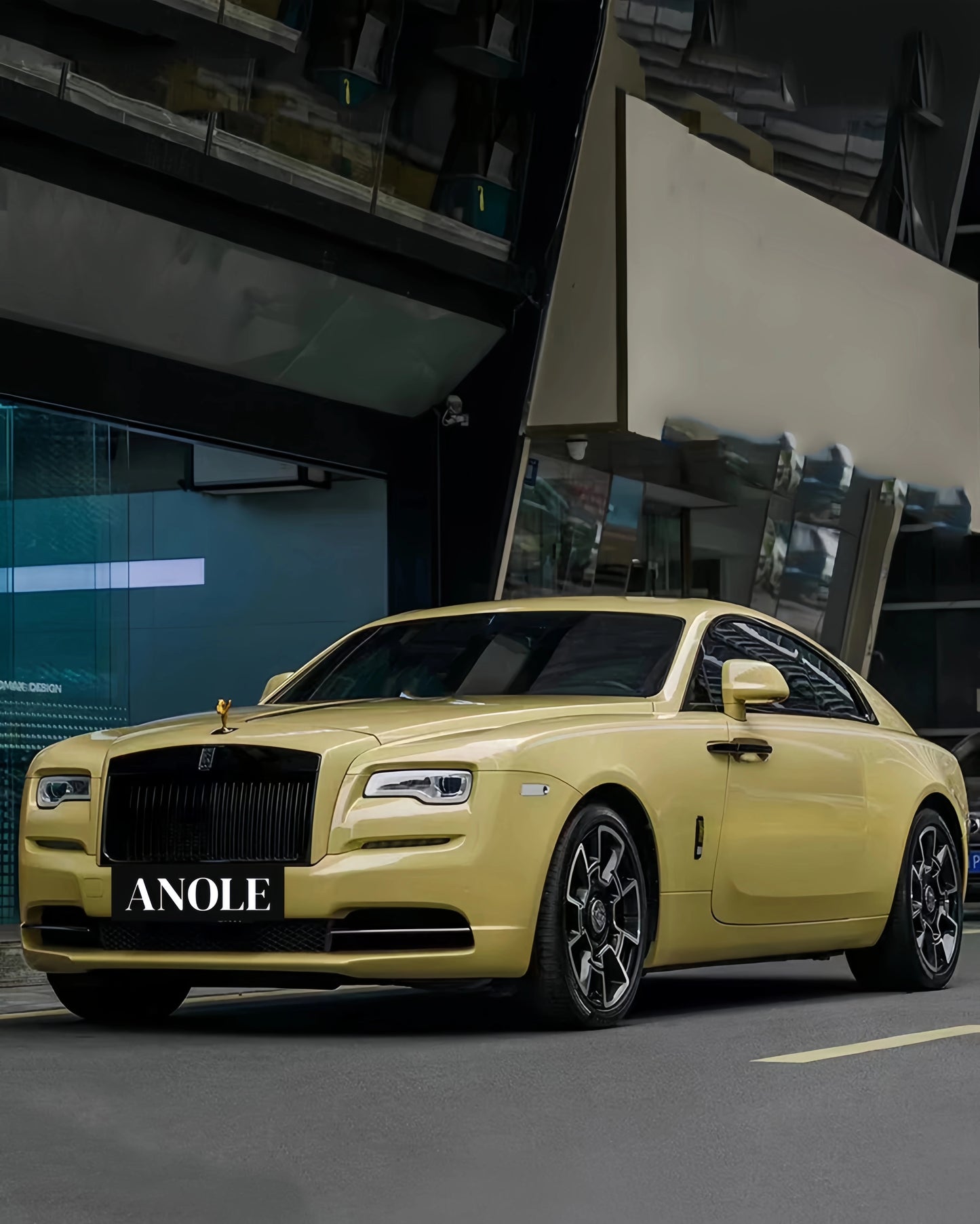 Anole High Glossy Pastel Yellow Vinyl Car Wrap