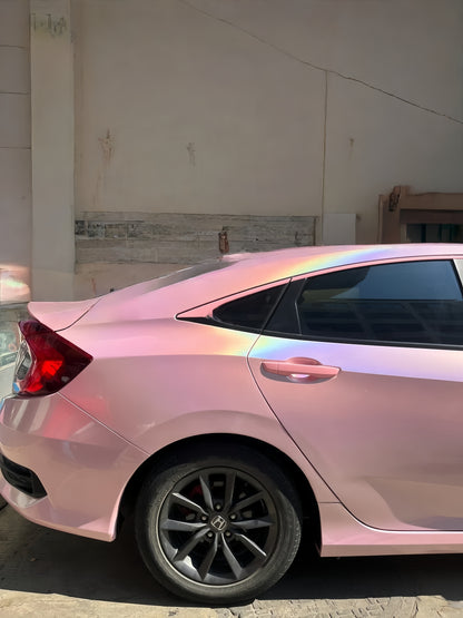 Anole Glossy Iridescent Rouge Pink Laser Car Vinyl Wrap