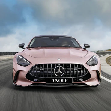 Anole Satin Chrome Silk Rose Gold Vinyl Car Wrap