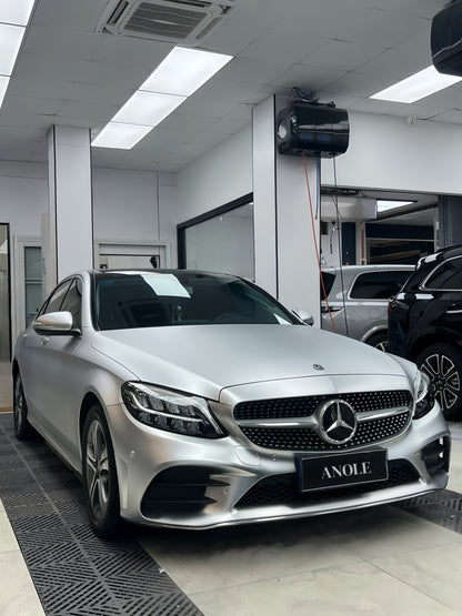 Anole Matte Chrome Silver Stain Ceramics Silver Vinyl Car Wrap