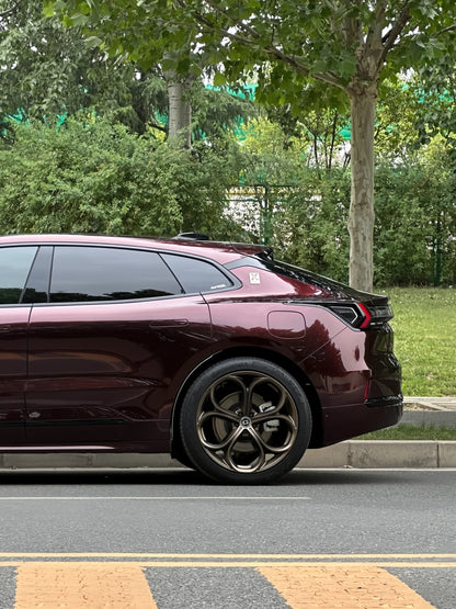 Anole Glossy PET Metallic Dark Red Car Vinyl Wrap
