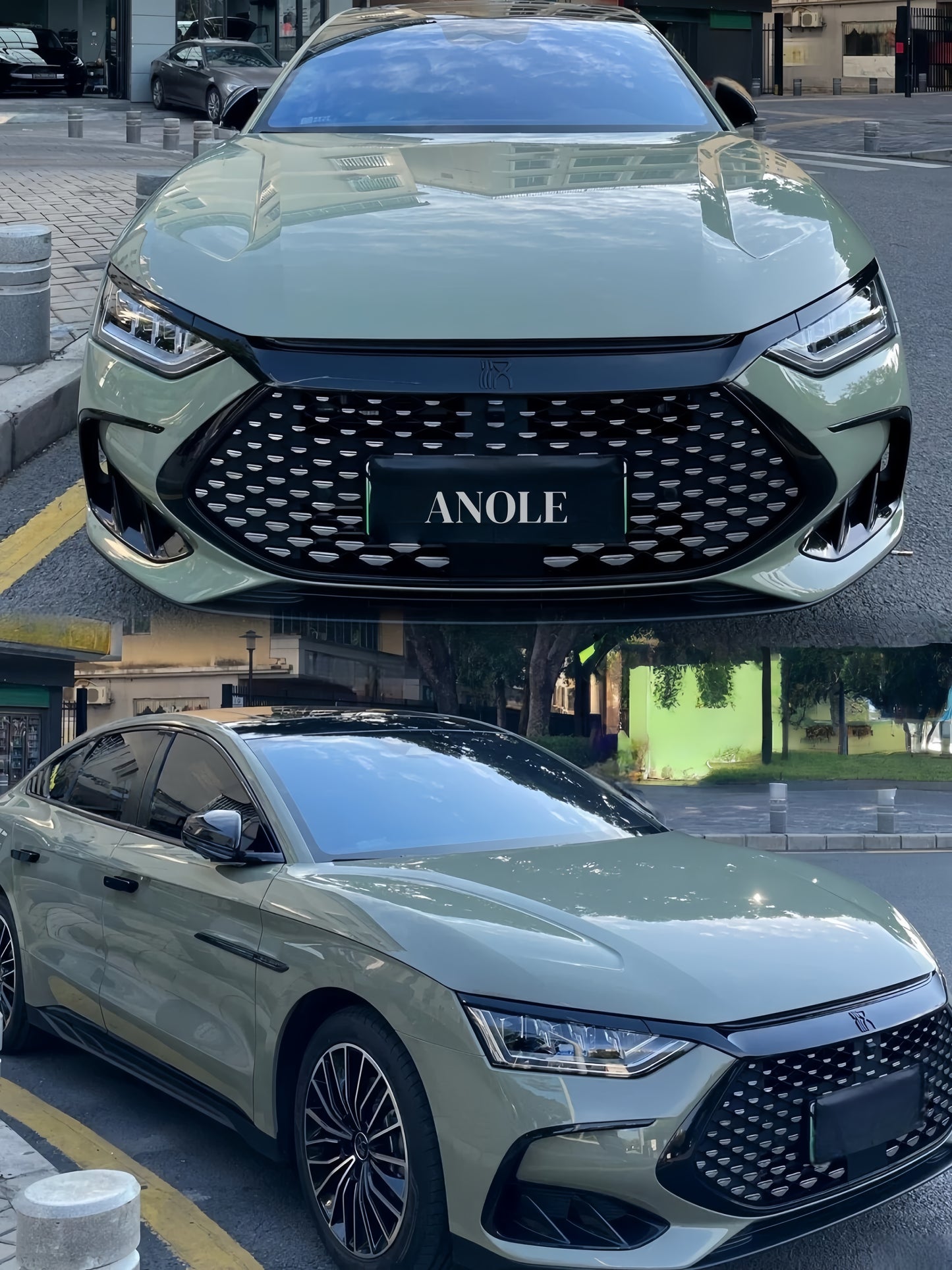 Anole Super Glossy Deep Khaki Green Vinyl Car Wrap