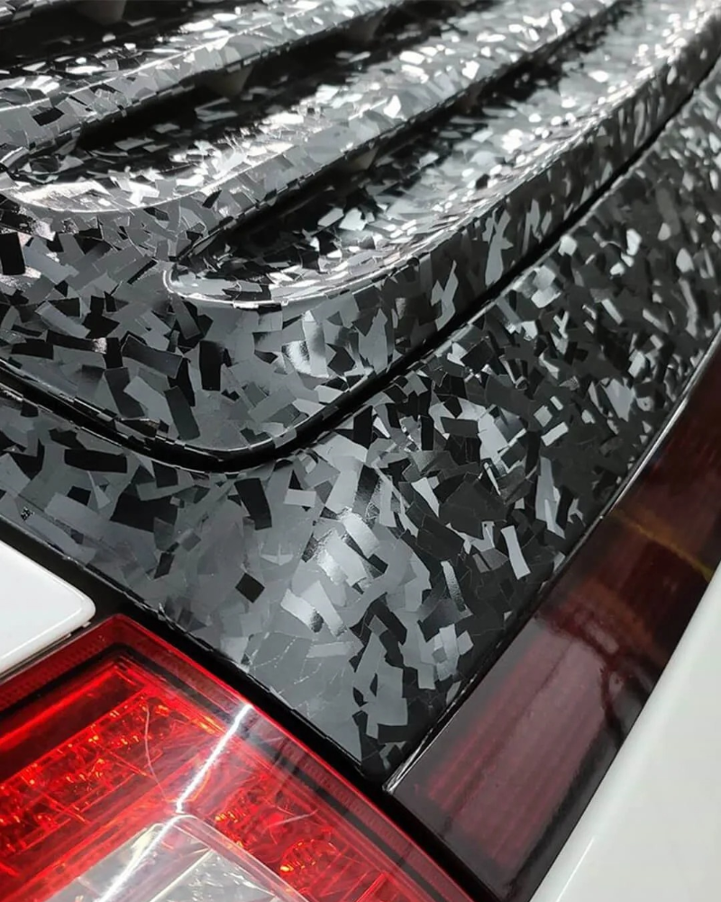 Anole Super Gloss Carbon Fiber Forging Black Vinyl Wrap