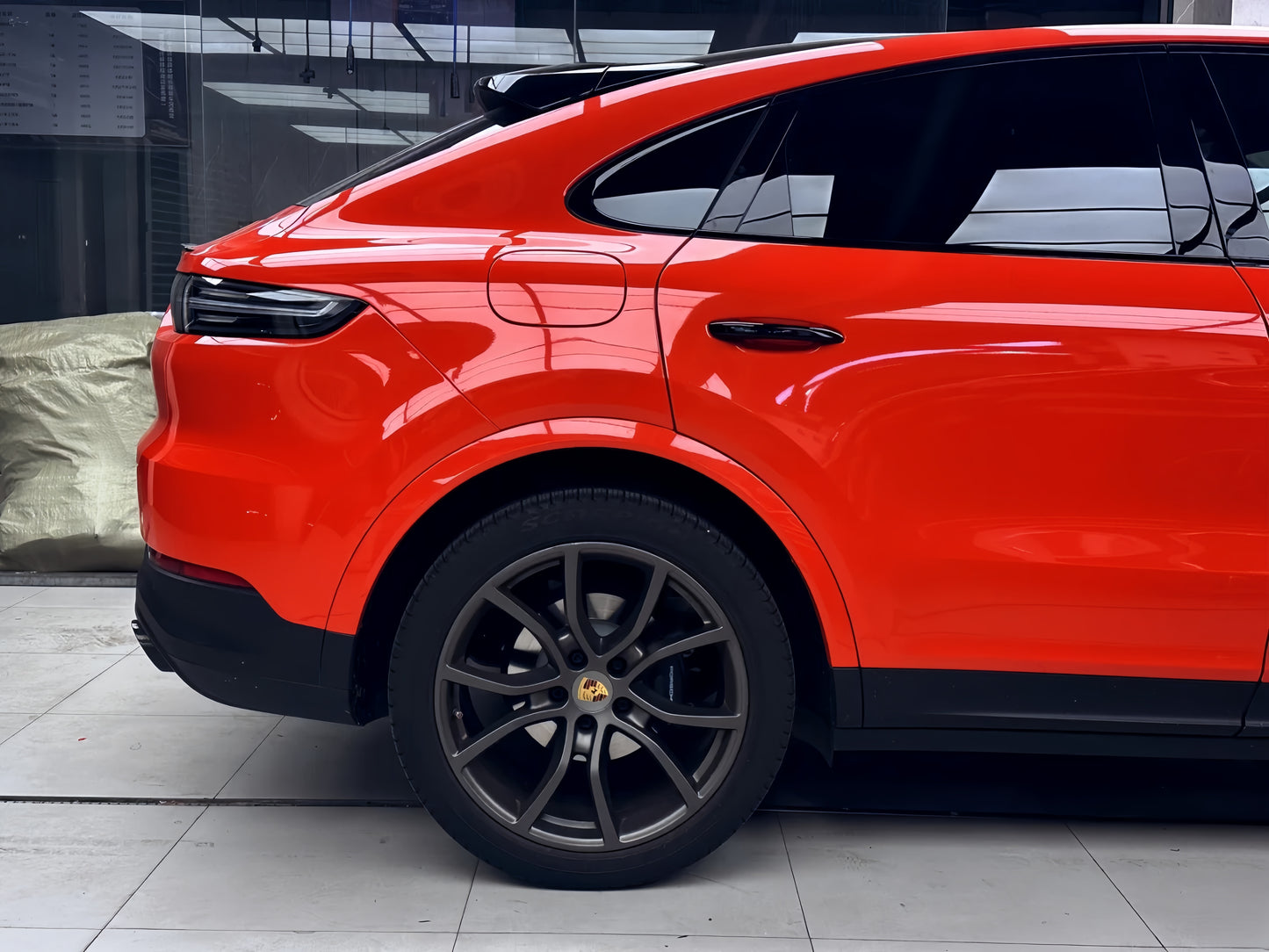 Anole High Glossy Reddish Orange Vinyl Car Wrap
