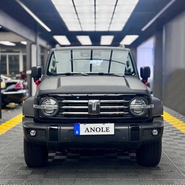 Anole Frosted Matte Black Vinyl Car Wrap