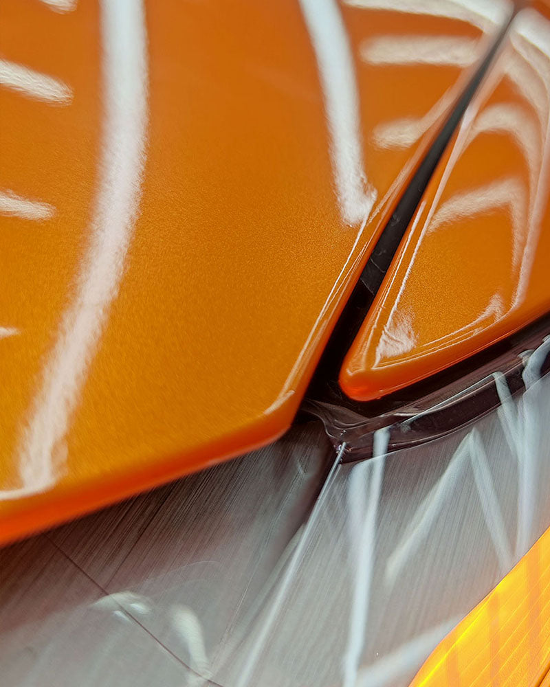 Anole Satin Chrome Silk Bronze Orange Vinyl Car Wrap