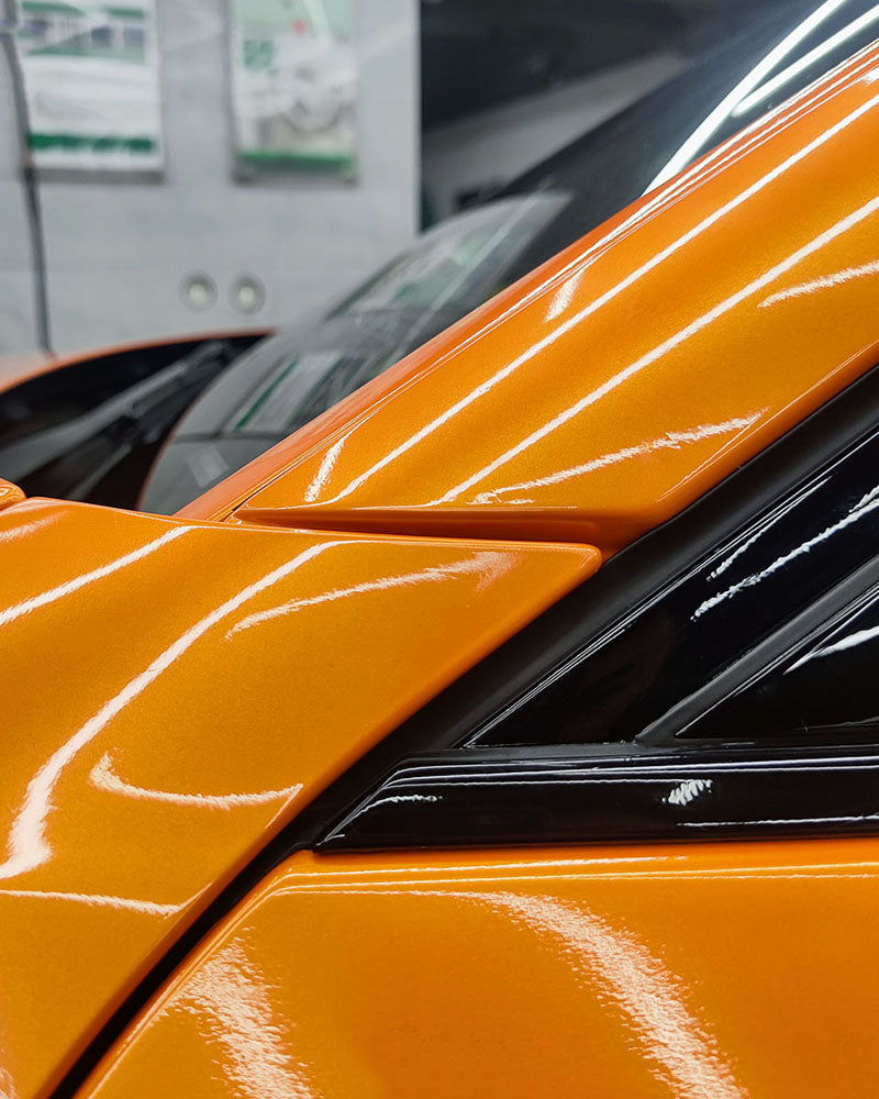 Anole Satin Chrome Silk Bronze Orange Vinyl Car Wrap