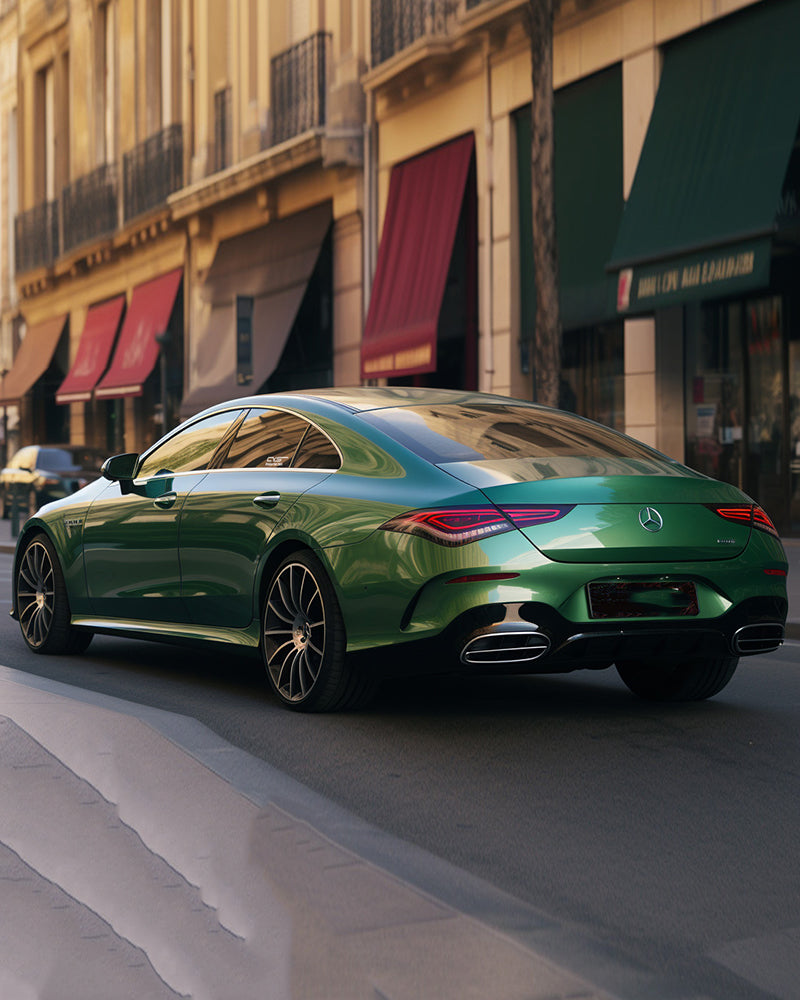 Anole Glossy Metallic Mamba Green Vinyl Car Wrap