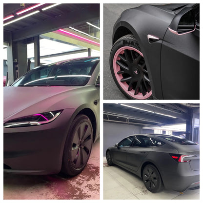 Anole Frosted Matte Black Vinyl Car Wrap