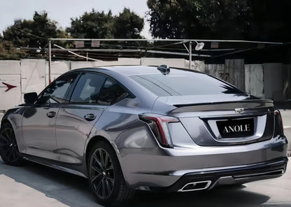 Anole Glossy Metallic Titanium Gray Vinyl Car Wrap