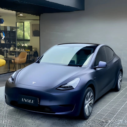 Anole Satin Chrome Saint Patrick Blue Vinyl Car Wrap