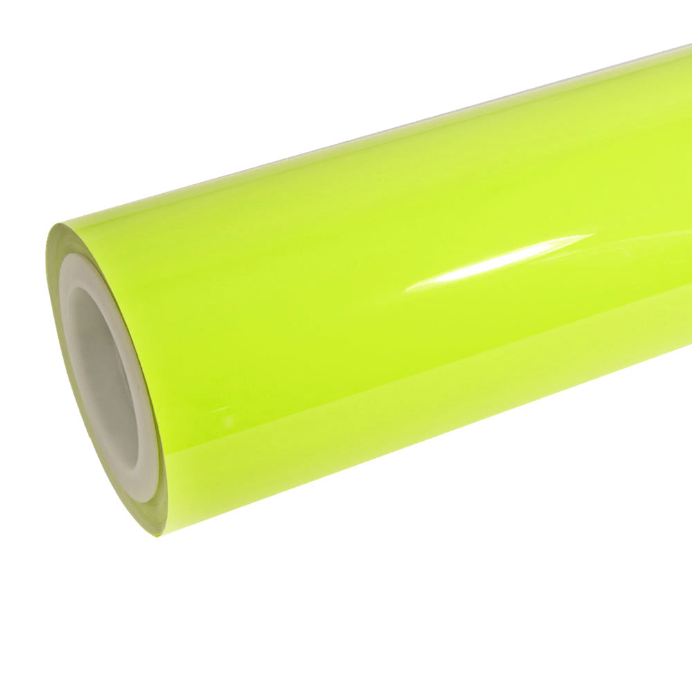 Anole High Glossy Chartreuse Yellow Track Yellow Vinyl Car Wrap