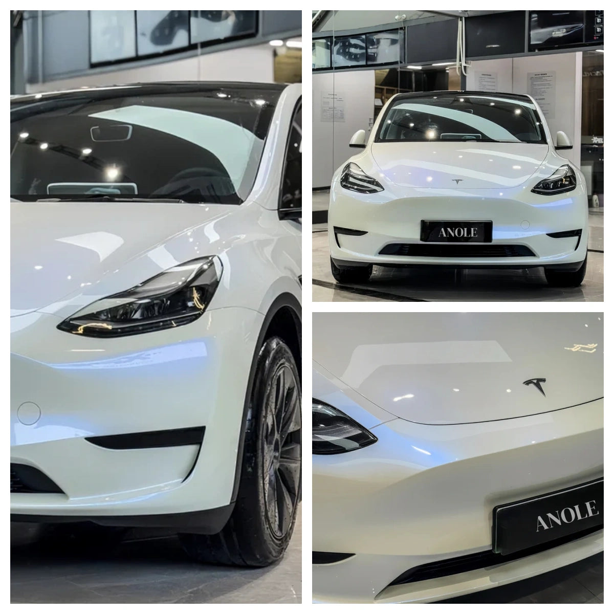 Anole High Glossy White to Blue Car Wrap Vinyl