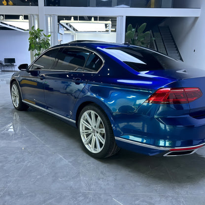 Anole Glossy Metallic Deep Blue Vinyl Car Wrap