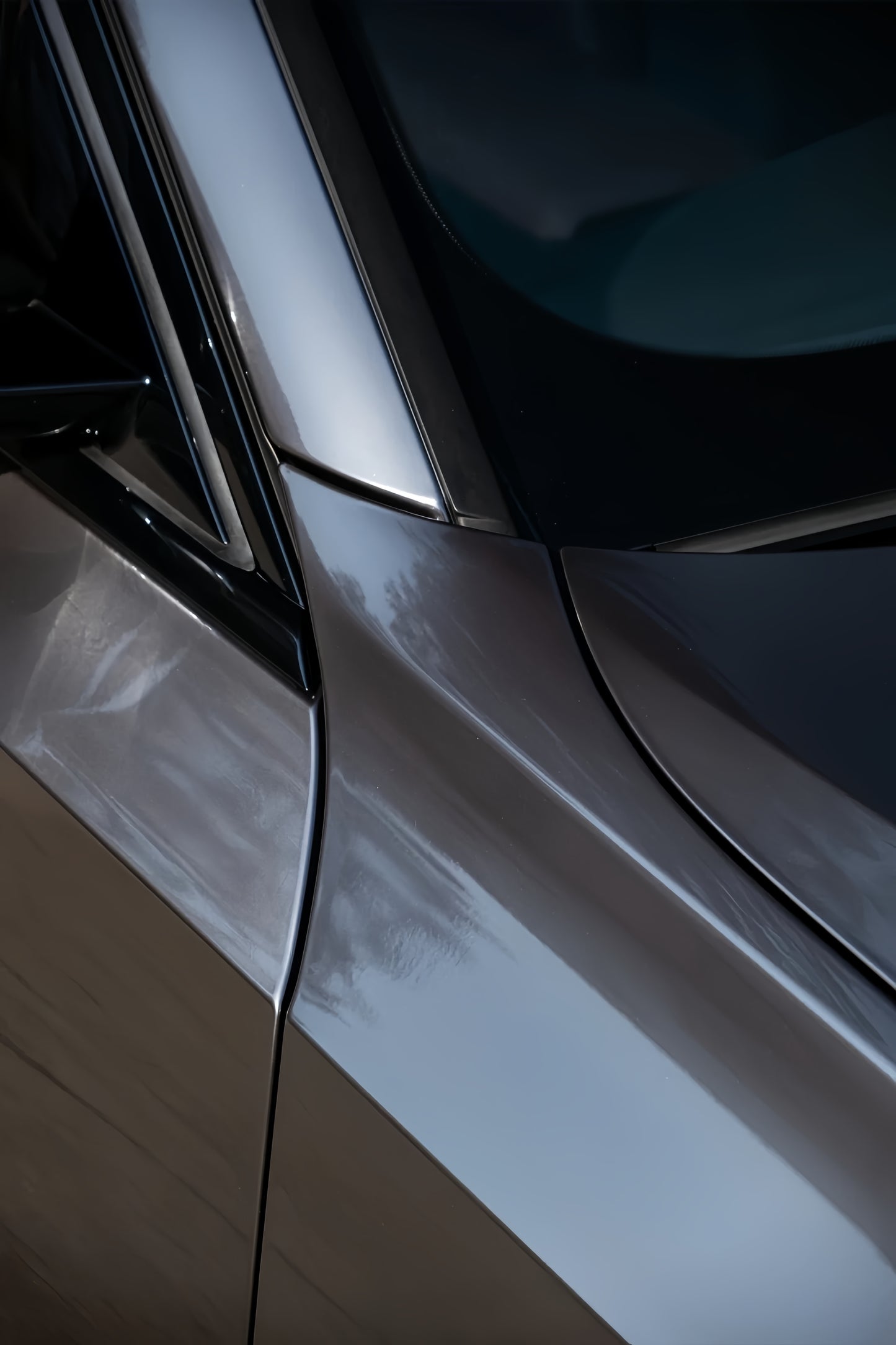 Anole Glossy Metallic Stone Gray Vinyl Car Wrap