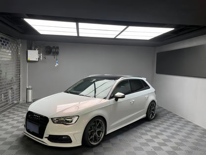 Anole Glossy White Red Vinyl Car Wrap