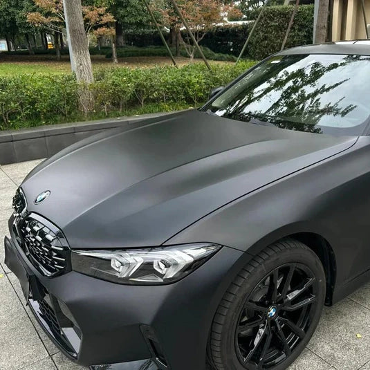 Anole Frosted Matte Black Vinyl Car Wrap
