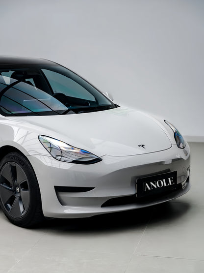 Anole High Glossy Bright Gray Vinyl Car Wrap